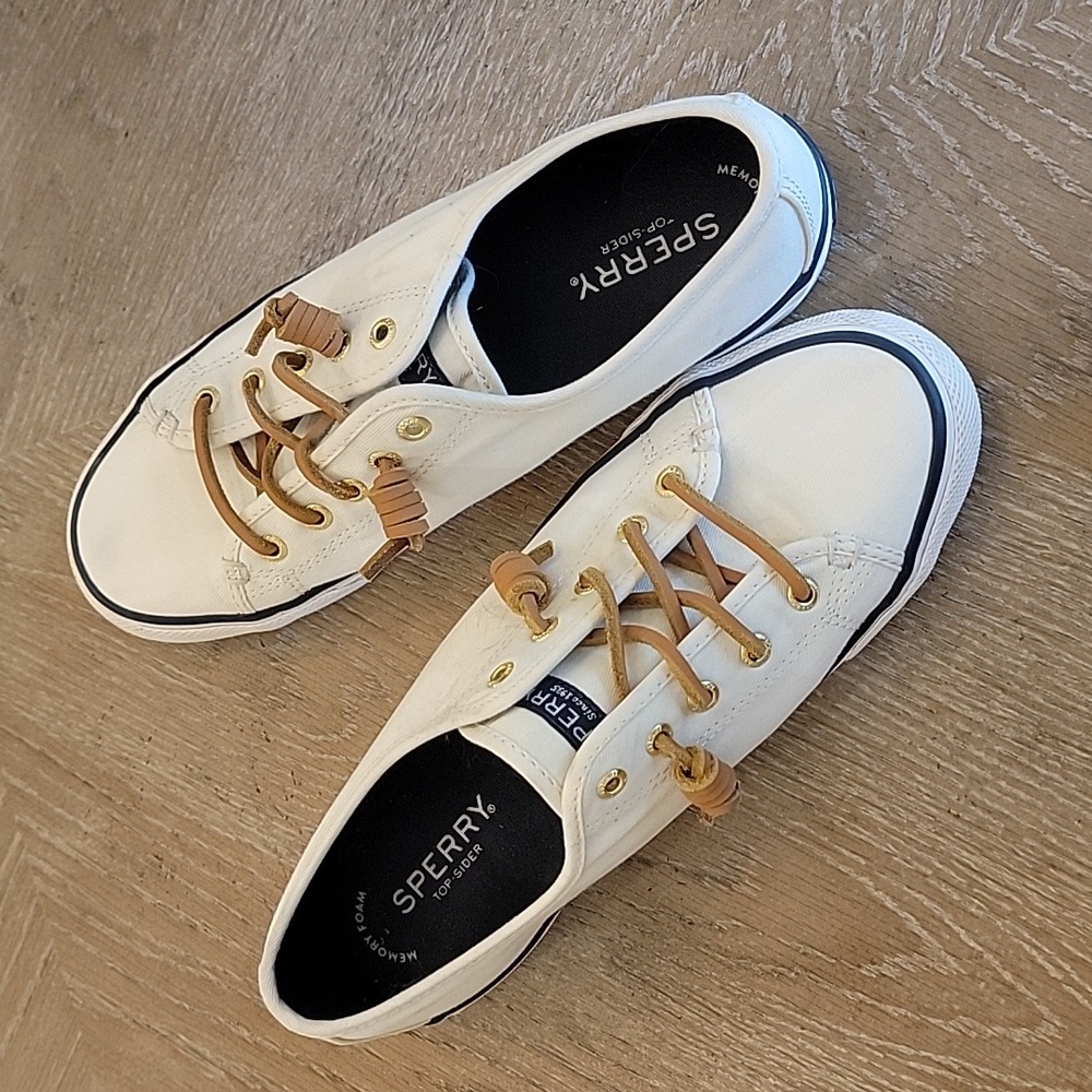 Sperry Top-Sider White women's 7.5 great condition
